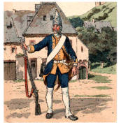 Grenadier des Regiments im Jahre 1749